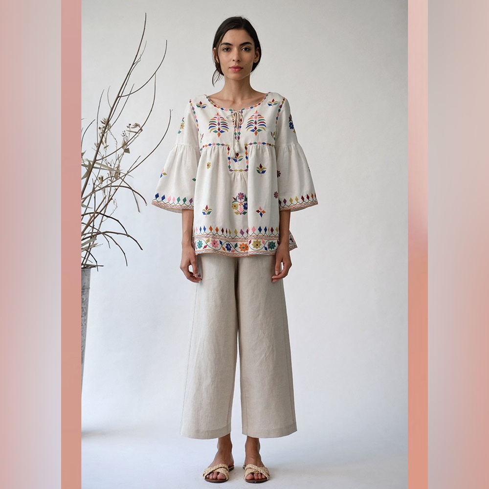 Umbar Luxury Embroidered  Top size M - Picture 3 of 6